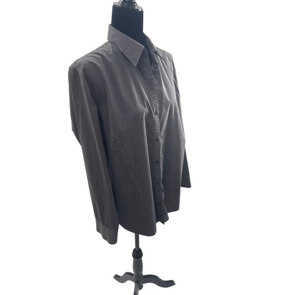 Women's Eddie Bower Button Up Grey XL - Picture 1 of 5